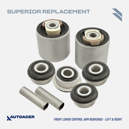 AUTOACER Suspension Kit 26p - Front, Rear, Upper & Lower Control Arms, Bushings, Stabilizer Links, Tie Rods, Sway Bar Bushes & Ball Joints 14mm For LINCOLN / FORD