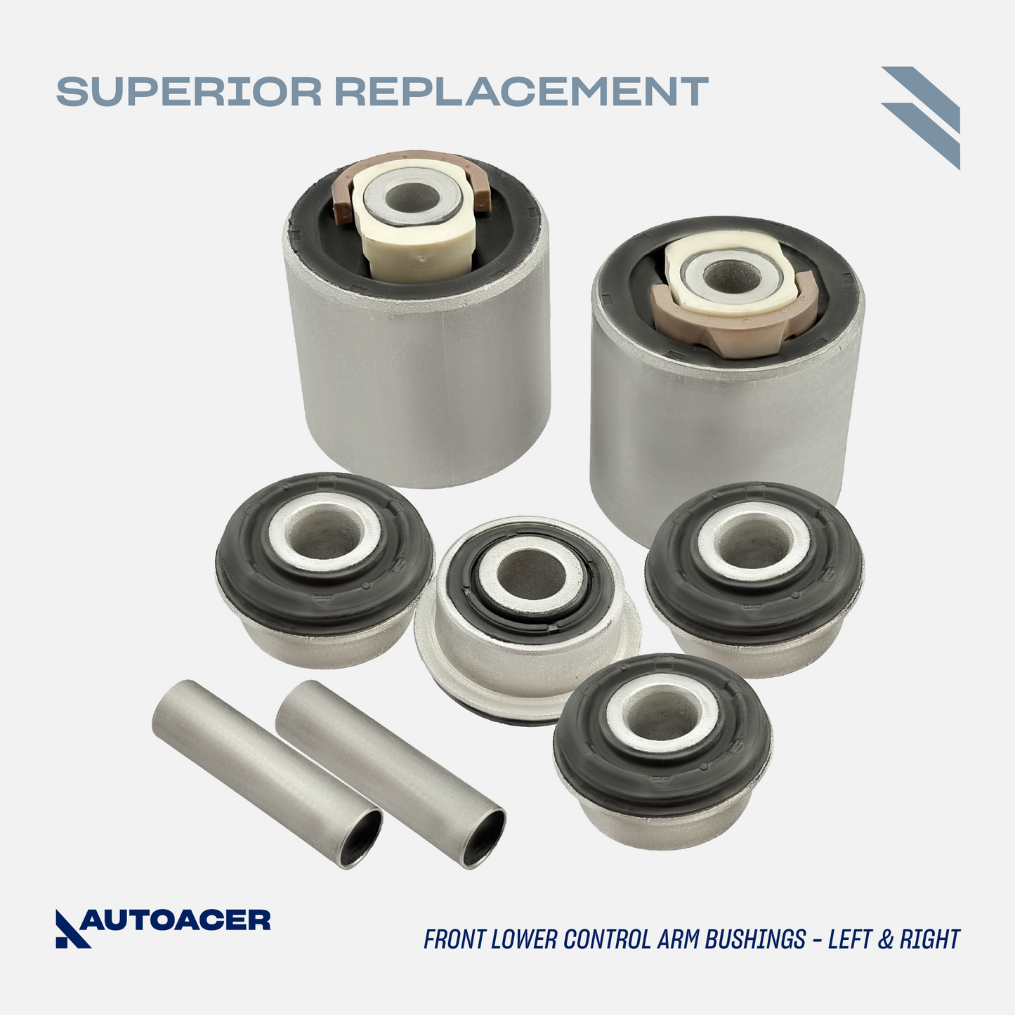 AUTOACER Front & Rear Suspension Kit 26p - Upper Control Arms, Lower Bushings, Sway Bar Bushes, Ball Joints 16mm, Stabilizer Bar Links & Tie Rod Ends For LINCOLN / FORD