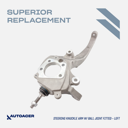 AUTOACER - 2p Front Lower Steering Knuckle Control Arm Right Side with Ball Joint Pre-Fitted & Ball Joint 14mm Left Side For Lincoln LS 1999 - 2002, Ford Thunderbird 2002 - 2003