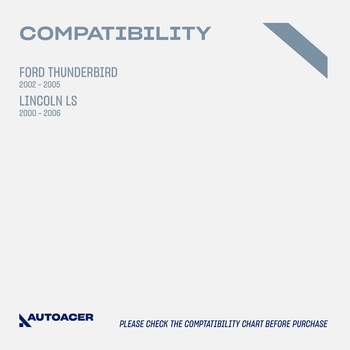 AUTOACER Front & Rear Suspension Strut Mount Kit 8p - Strut / Shock Mounts & Spring Seats (Rubber) For Ford Thunderbird 2002 - 2005, Lincoln LS 2000 - 2006