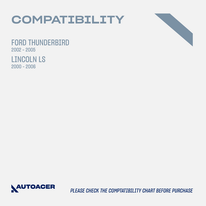 AUTOACER Front & Rear Suspension Strut Mount Kit 8p - Strut / Shock Mounts & Spring Seats (Rubber) For Ford Thunderbird 2002 - 2005, Lincoln LS 2000 - 2006