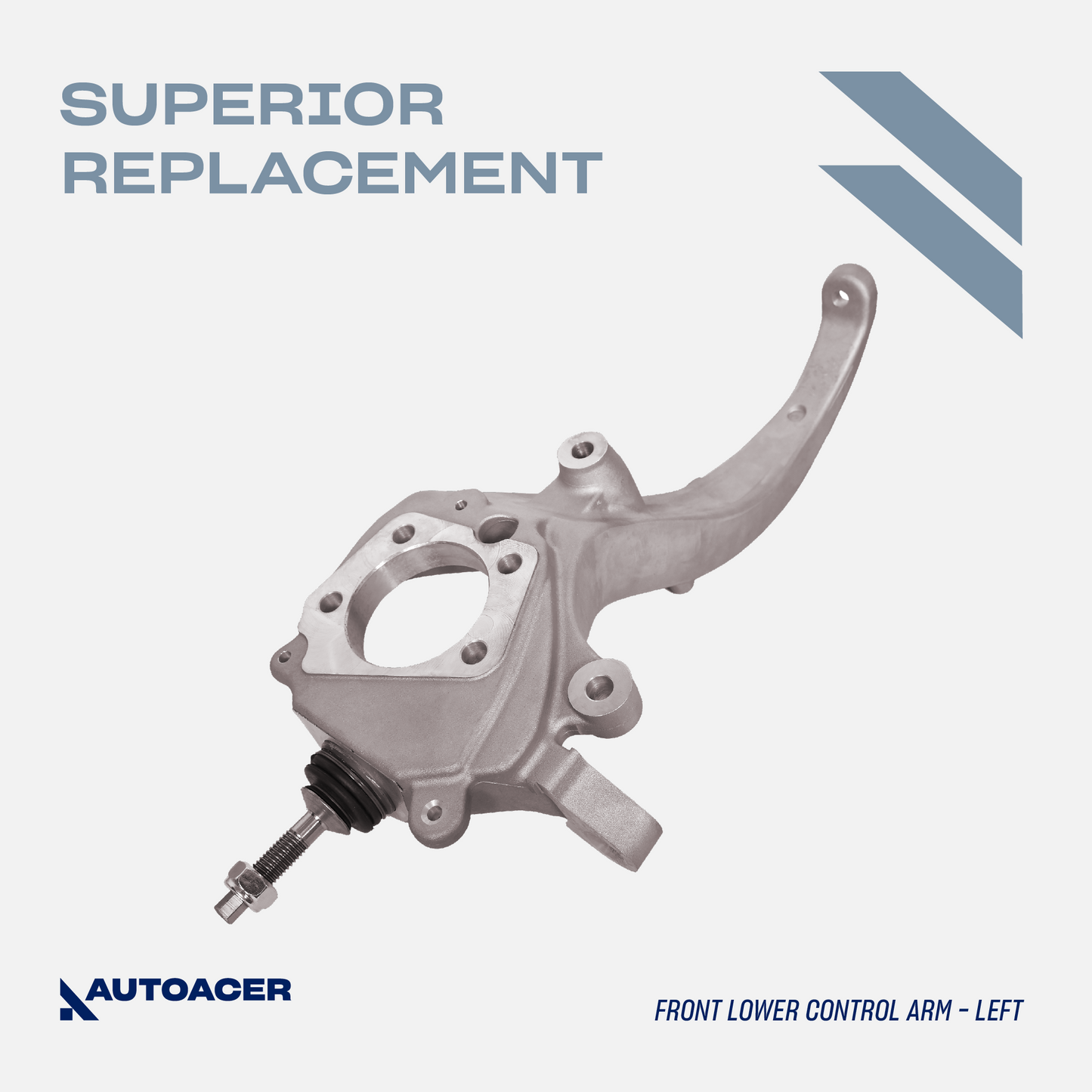 AUTOACER Front Lower Control Arms / Steering Knuckle Arms with Pre-Fitted 14mm Ball Joints, Sway Bar Links 4 Pcs for LINCOLN LS 1999 - 2003, FORD THUNDERBIRD 2002 - 2003 