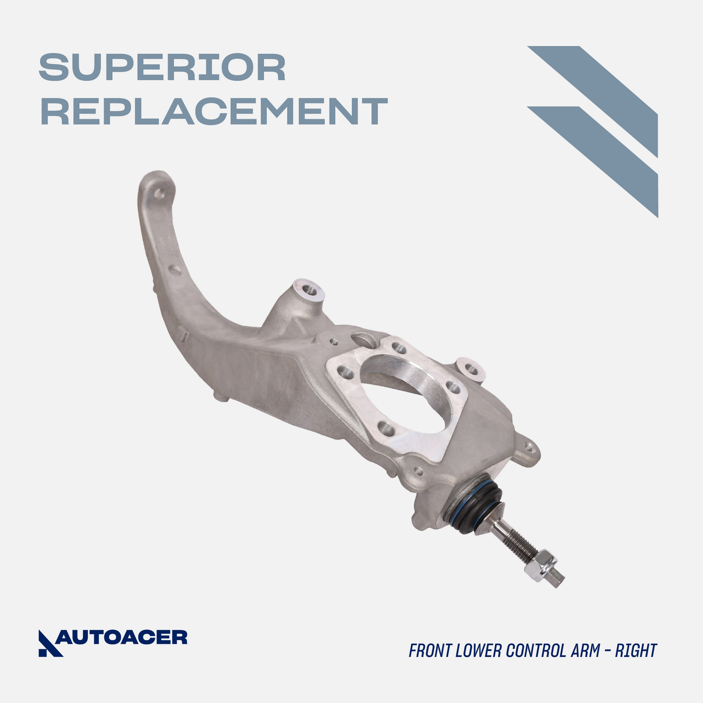 AUTOACER Front Lower Control Arms / Steering Knuckle Arms with Pre-Fitted 14mm Ball Joints, Sway Bar Links 4 Pcs for LINCOLN LS 1999 - 2003, FORD THUNDERBIRD 2002 - 2003 