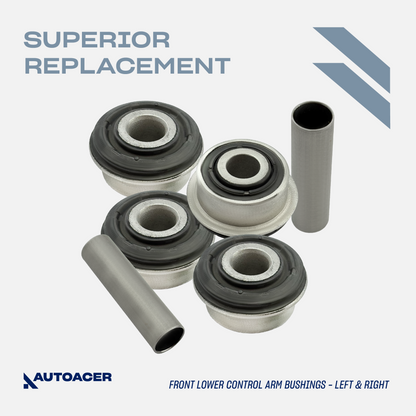 AUTOACER - 14p Front Upper Control Arms, Lower Bushings, Ball Joints 14mm, Stabilizer Bar Bushings & Tie Rod Ends for LINCOLN LS 2000-2002, FORD THUNDERBIRD  2002-2003
