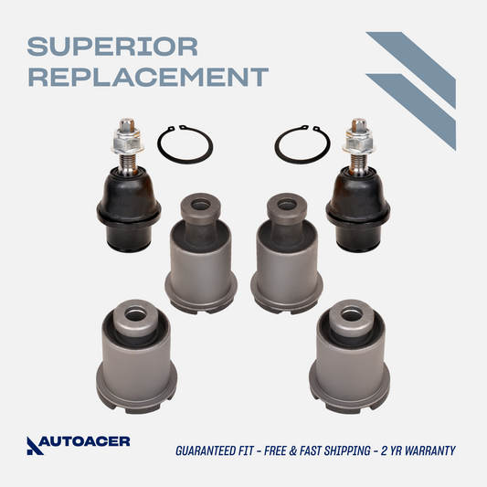 Control Arm Repair Kit 6 piece – Front Lower Control Arm Bushings & Ball Joint Kit Compatible with Ford Expedition, Ford F-150 & Lincoln Navigator (Copy)