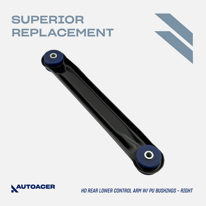 AUTOACER - Rear Upper & Lower Trailing Control Arms 4 pcs with High Grade Polyurethane Bushings Fitted for FORD Crown Victoria, LINCOLN Town Car, MERCURY Marquis, MERCURY Marauder