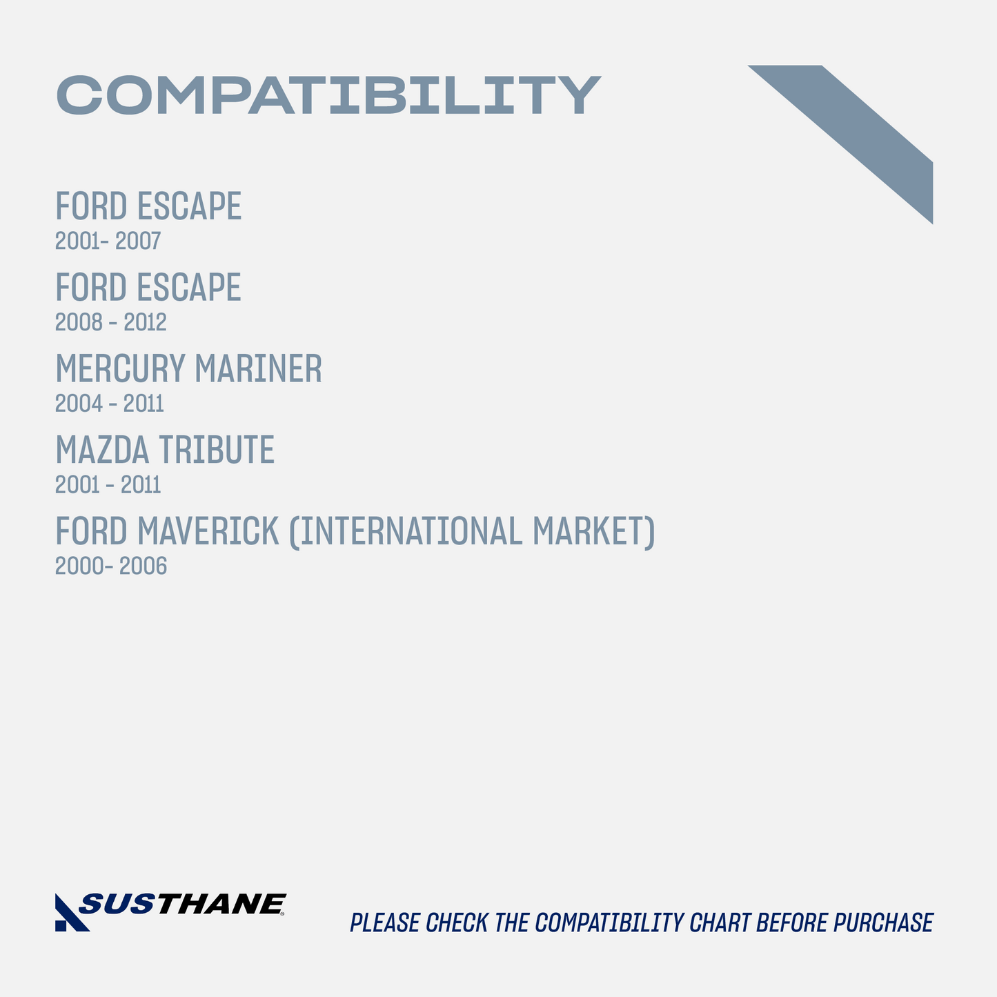 AUTOACER - 4p Front Rear Leveling Lift Kit PU Spacers 30mm For FORD ESCAPE 2001 - 2012, MERCURY MARINER 2001 - 2011, FORD MAVERICK 2000 - 2006 