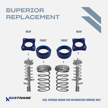 AUTOACER - 4p Front Rear Leveling Lift Kit PU Spacers 30mm For FORD ESCAPE 2001 - 2012, MERCURY MARINER 2001 - 2011, FORD MAVERICK 2000 - 2006 