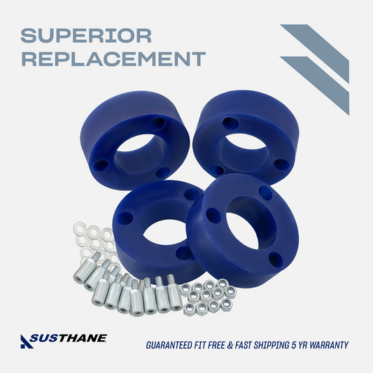 AUTOACER - 4p Front & Rear Leveling Lift Kit Poly Spacers 40mm For Ford Bronco 2021 - 2026