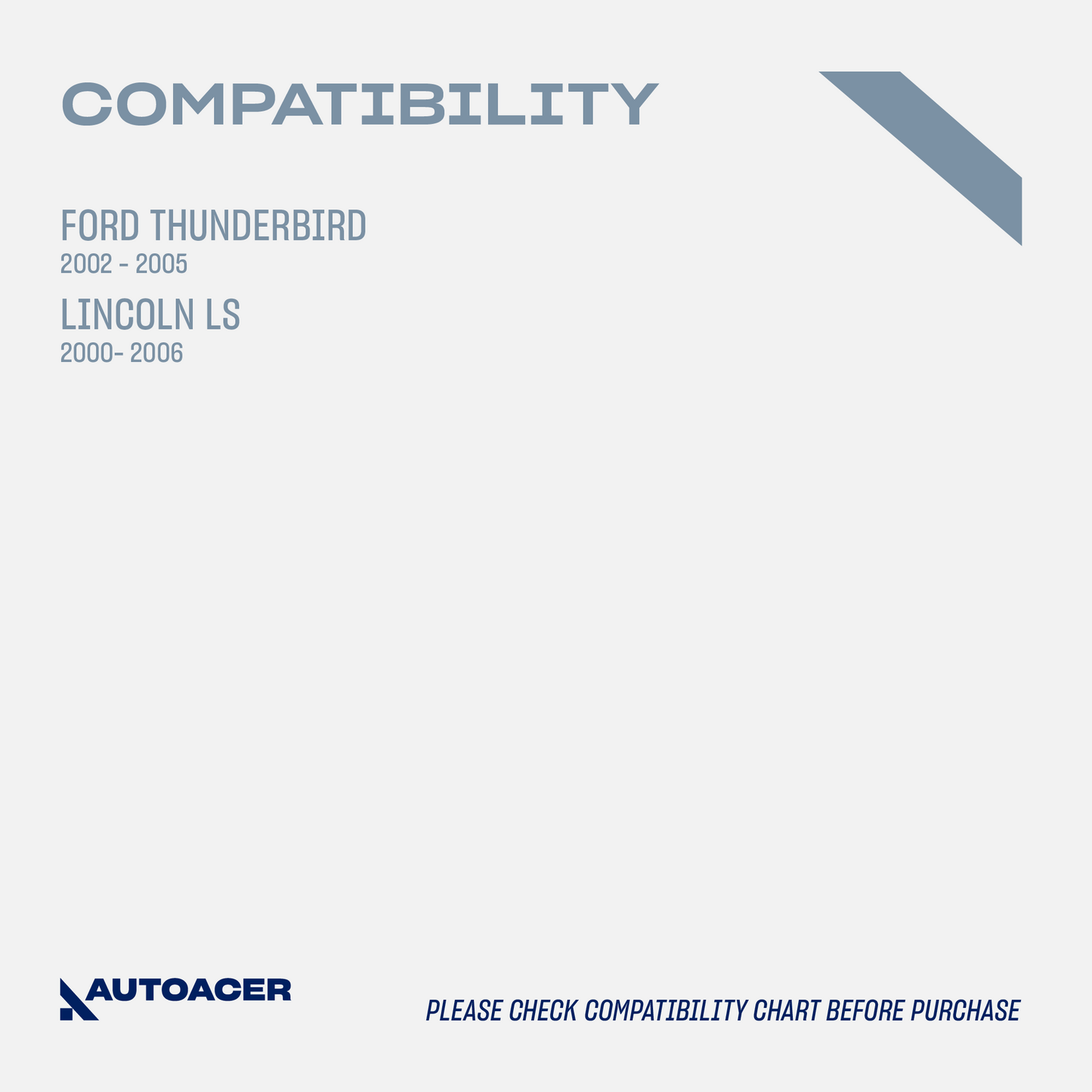 AUTOACER - 8p Front Rear Strut Mounts + 30mm Poly Spacer Lift Kit For Ford Thunderbird 2002 - 2005, Lincoln LS 2000 - 2006