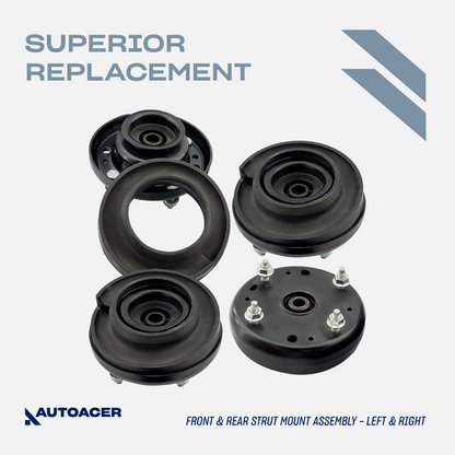 AUTOACER - 8p Front Rear Strut Mounts + 30mm Poly Spacer Lift Kit For Ford Thunderbird 2002 - 2005, Lincoln LS 2000 - 2006