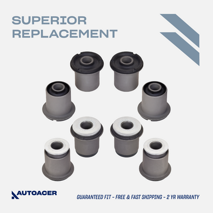 AUTOACER - 8p Front Upper Lower control Arm Bushing Kit for Tacoma 4Runner 95-04