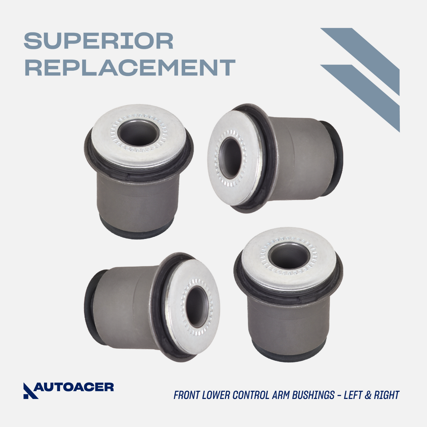 AUTOACER - 8p Front Upper Lower control Arm Bushing Kit for Tacoma 4Runner 95-04