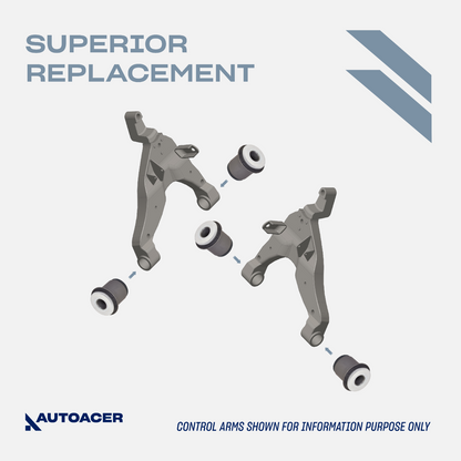 AUTOACER - 8p Front Upper Lower control Arm Bushing Kit for Tacoma 4Runner 95-04