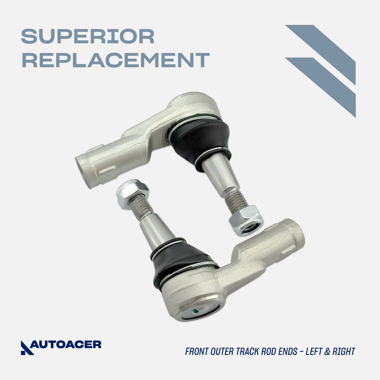 AUTOACER 12p Front Suspension Bushes Tie Rod Ends Inner Outer For LR Discovery 4