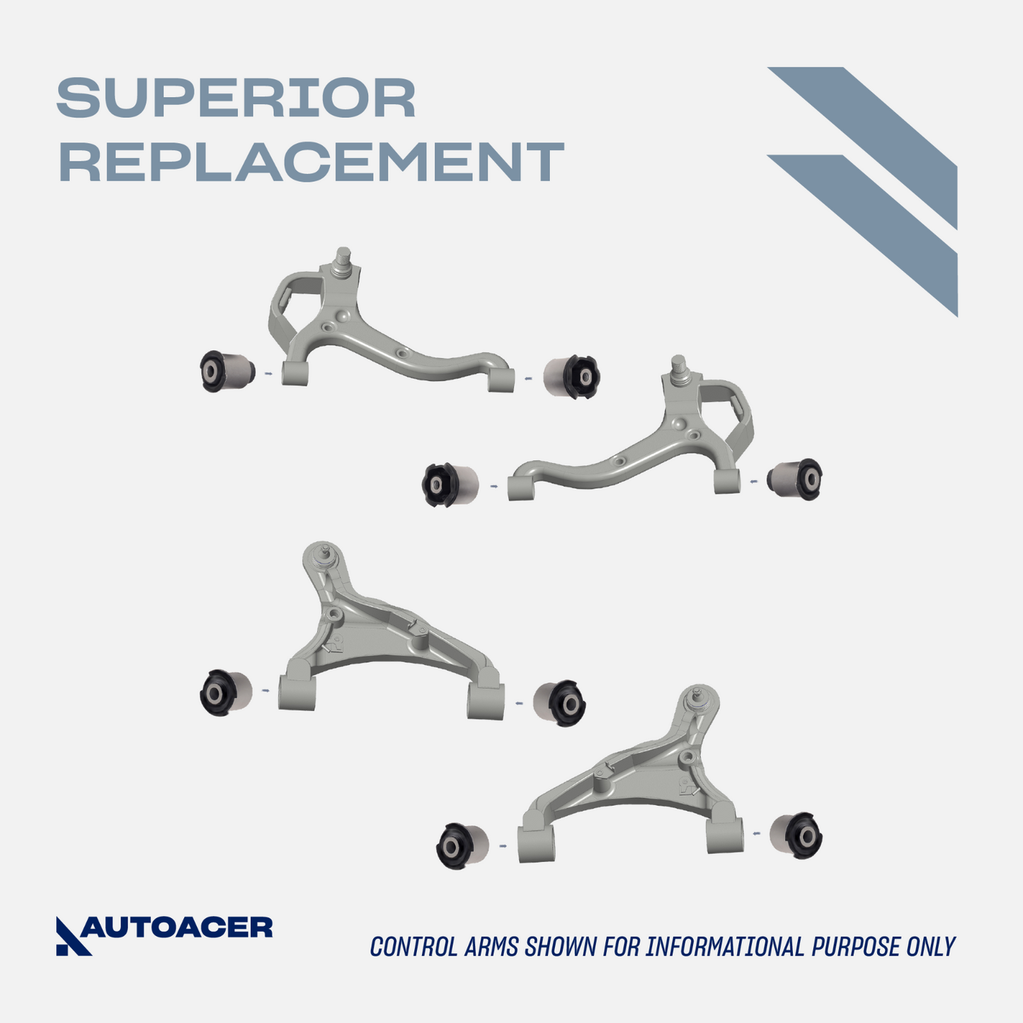 AUTOACER 12p Front Suspension Bushes Tie Rod Ends Inner Outer For LR Discovery 4