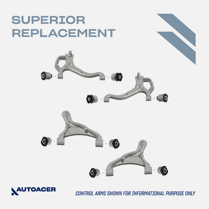 AUTOACER 12p Front Suspension Bushes Tie Rod Ends Inner Outer For LR Discovery 4