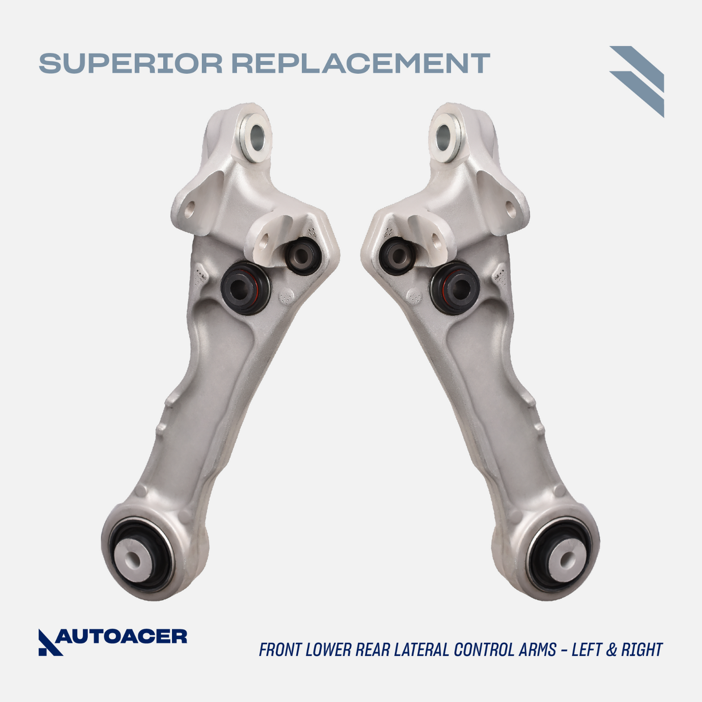AUTOACER - 18p Front Rear Control Arms, Bushings, Links & Tie Rods for Jaguar XJ