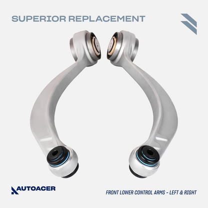 AUTOACER - 18p Front Rear Control Arms, Bushings, Links & Tie Rods for Jaguar XJ