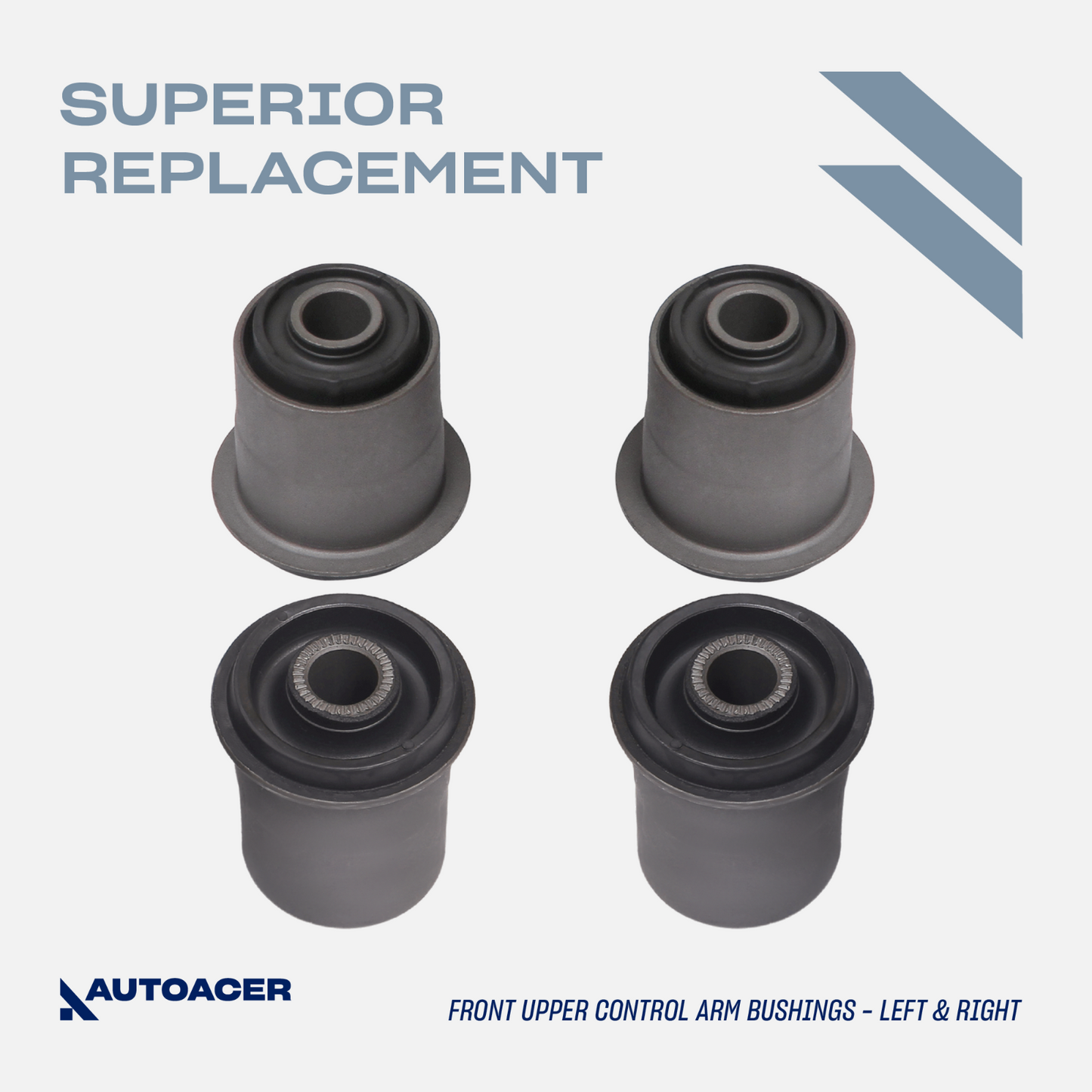 AUTOACER - 8p Front Upper Lower Control Arm Bushings For Tacoma RWD X Runner 05-