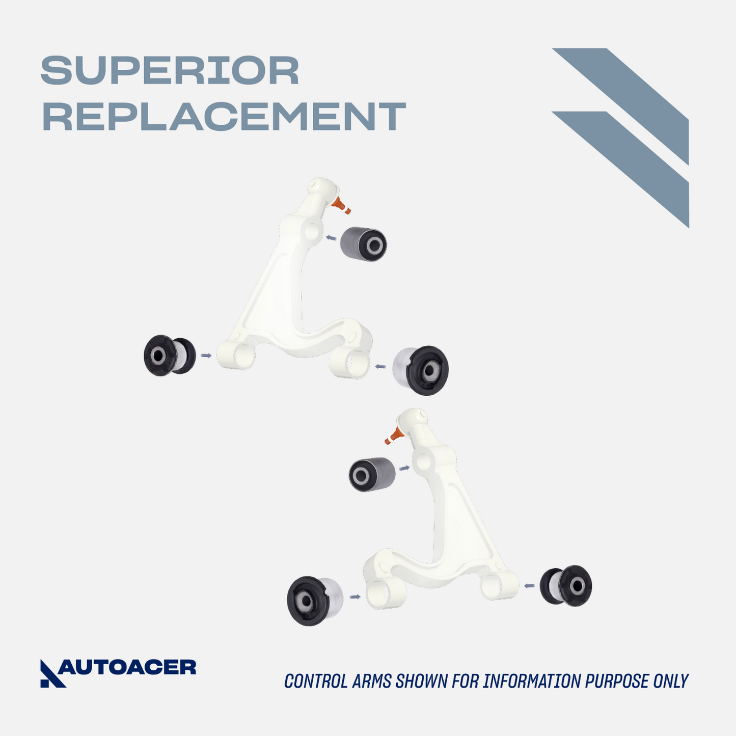 AUTOACER - 10p Front Lower Control Arms & Subframe Mount Kit for Porsche Cayenne