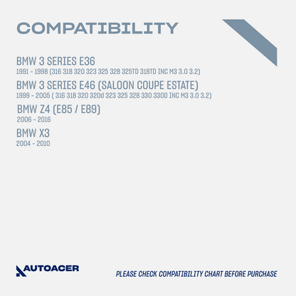 AUTOACER -2pc Rear Axle Track / Toe Control Arm Links For BMW 3 E36 E46 Z4 X3 M3