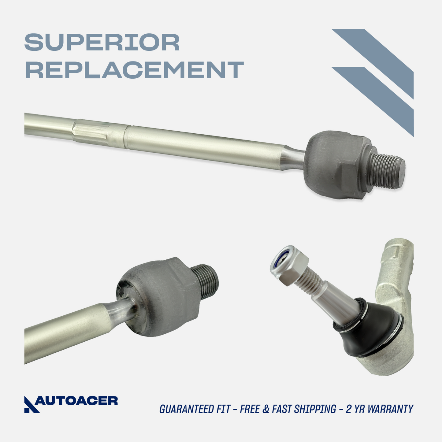 AUTOACER -6p Front Inner Outer Track Rods & Lower Ball Joints for Land Rover LR4
