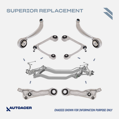 AUTOACER -24p Front Rear Susp Control Arms Tie Rods Links Bushings For Jaguar XJ