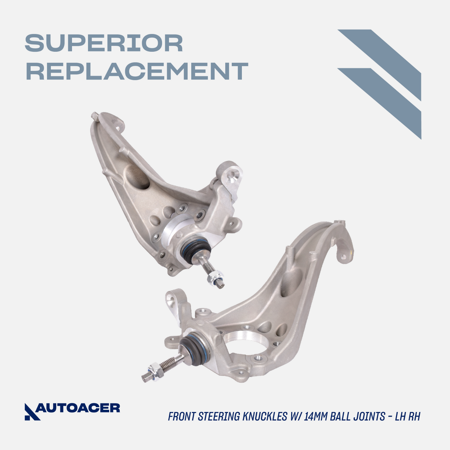 AUTOACER 6p Front Knuckle w/Ball Joints Tie Rods Sway Bar Links For Jaguar SType