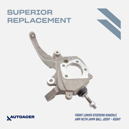 AUTOACER 6p Front Knuckle w/Ball Joints Tie Rods Sway Bar Links For Jaguar SType