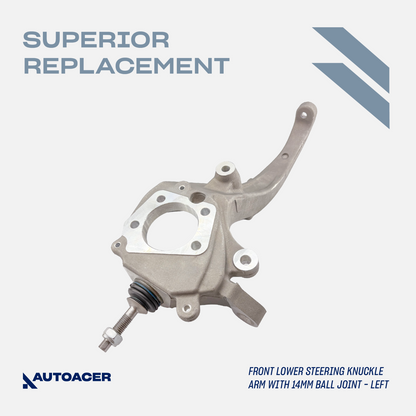 AUTOACER 6p Front Knuckle w/Ball Joints Tie Rods Sway Bar Links For Jaguar SType