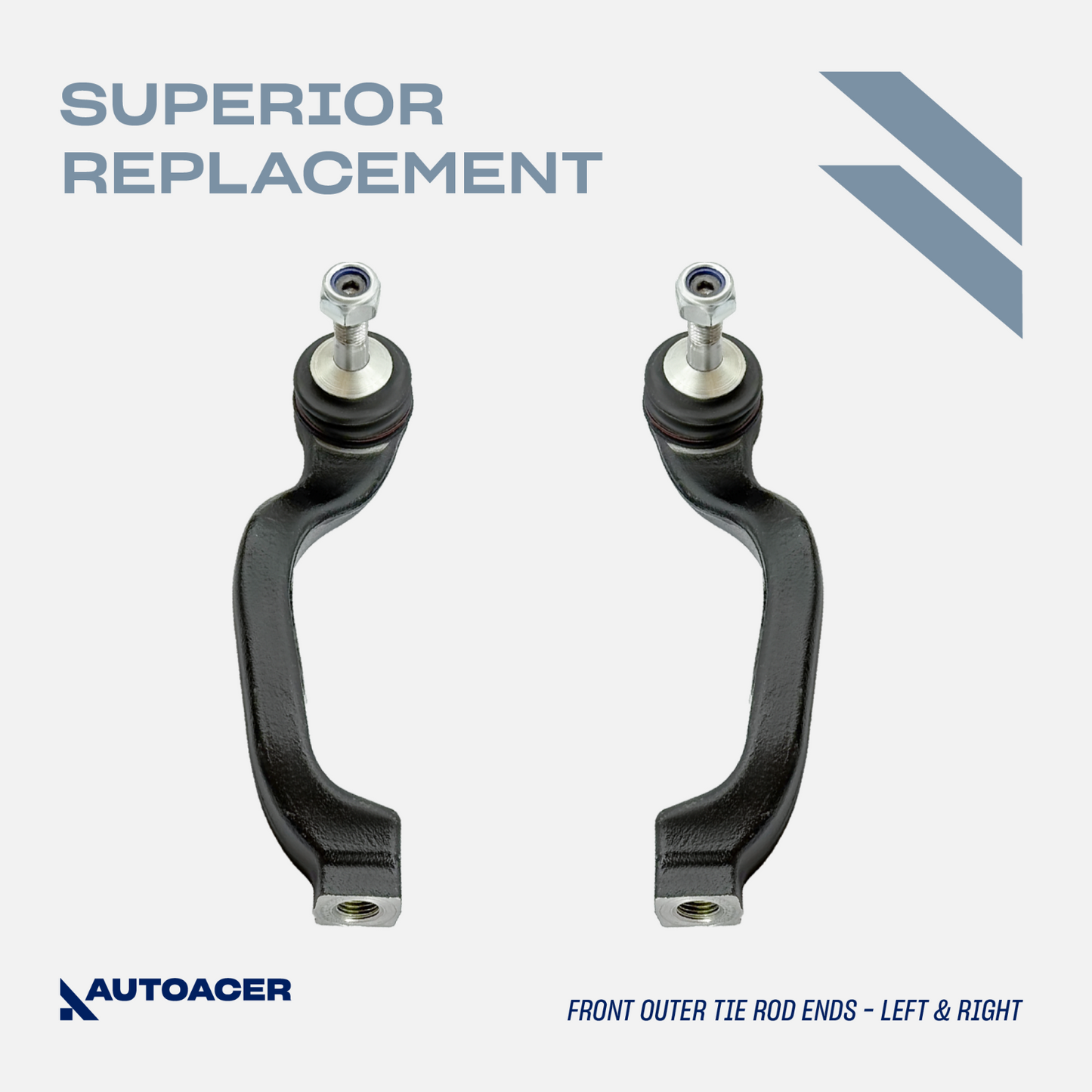 AUTOACER 6p Front Knuckle w/Ball Joints Tie Rods Sway Bar Links For Jaguar SType