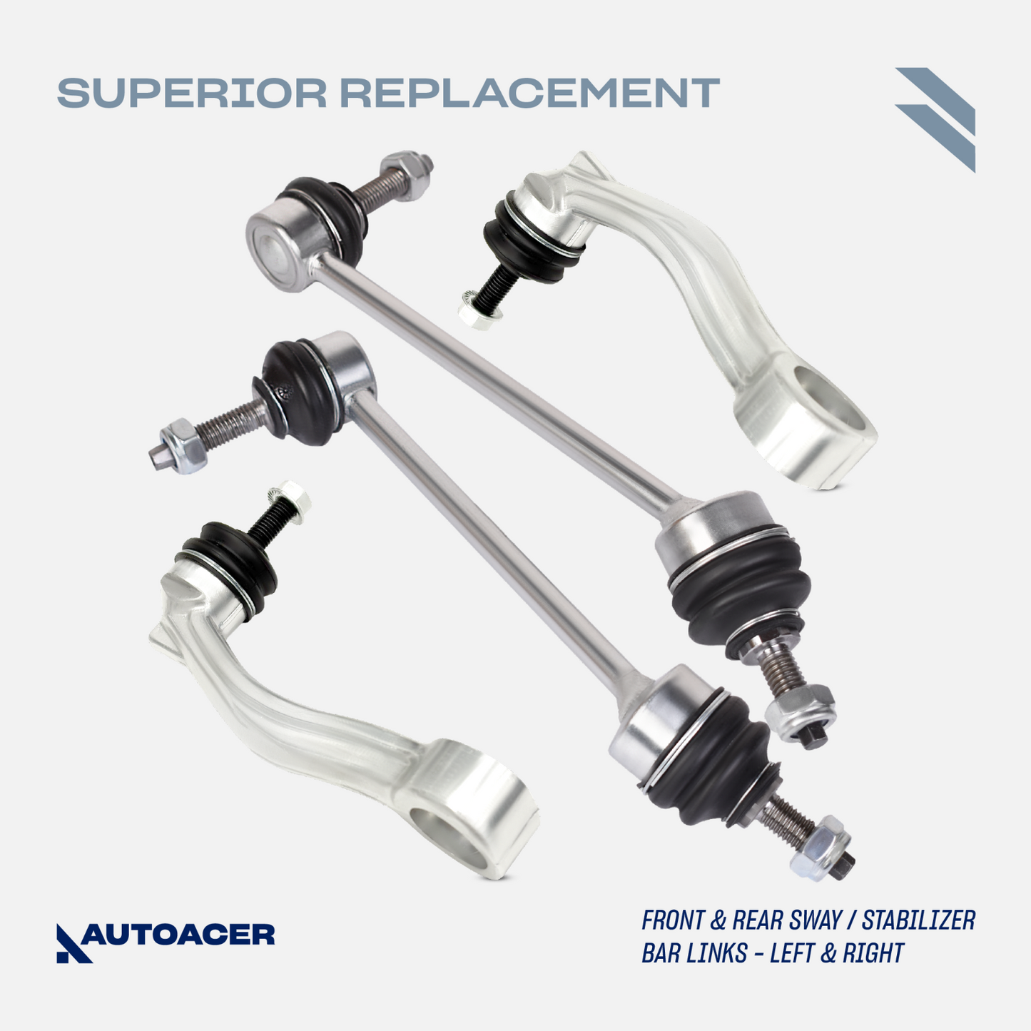AUTOACER 24p Front Rear Kit Control Arms Tie Rods Links Bushes For Jaguar S-Type