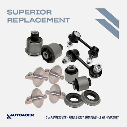 AUTOACER -6p Rear Lower Control Trailing Arm Bushings & Link Kit for Honda Civic