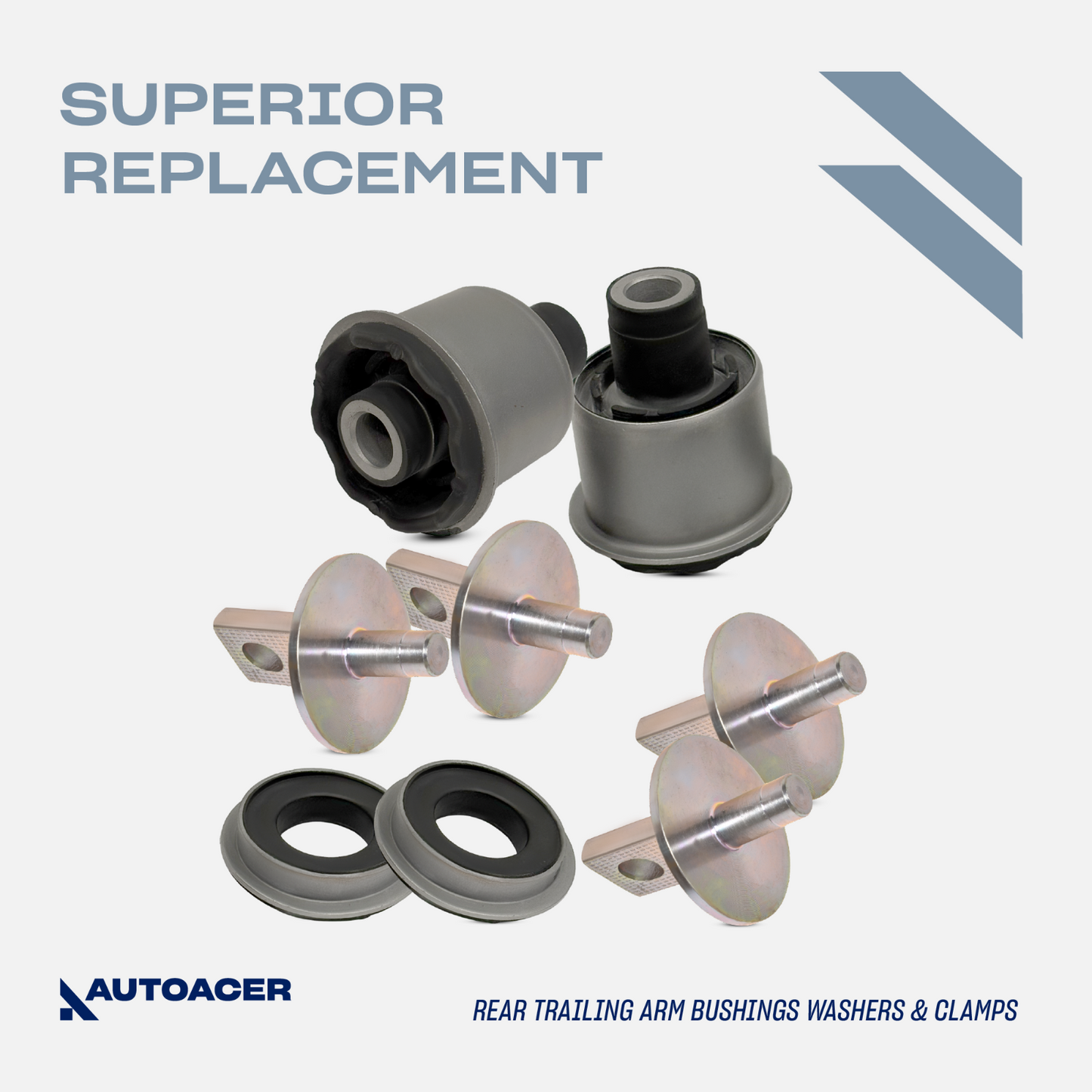 AUTOACER -6p Rear Lower Control Trailing Arm Bushings & Link Kit for Honda Civic