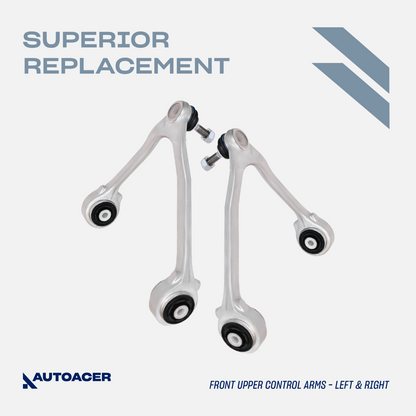 AUTOACER -4p Front Upper & Lower Control Arm Kit for JAGUAR XJ XK V8 Vanden Plas