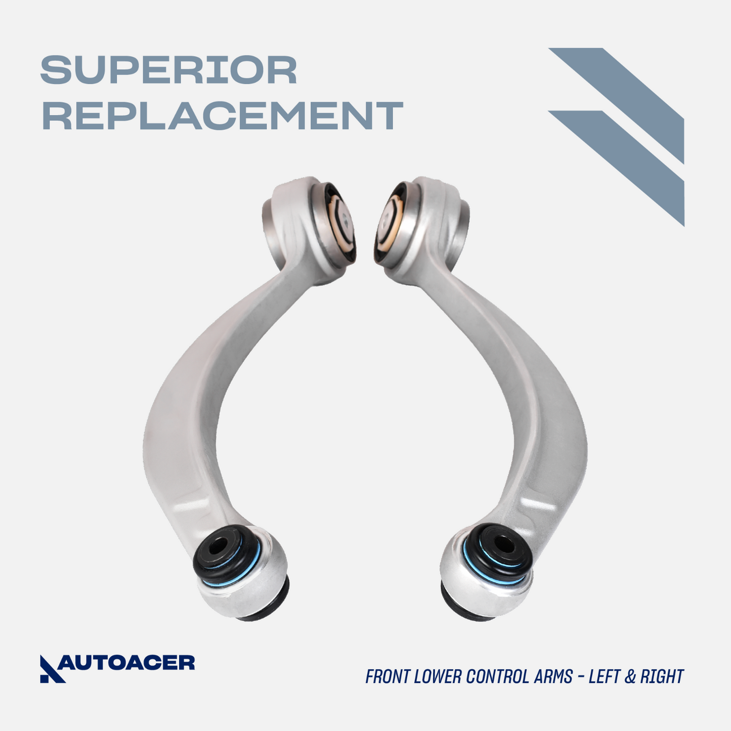 AUTOACER -4p Front Upper & Lower Control Arm Kit for JAGUAR XJ XK V8 Vanden Plas