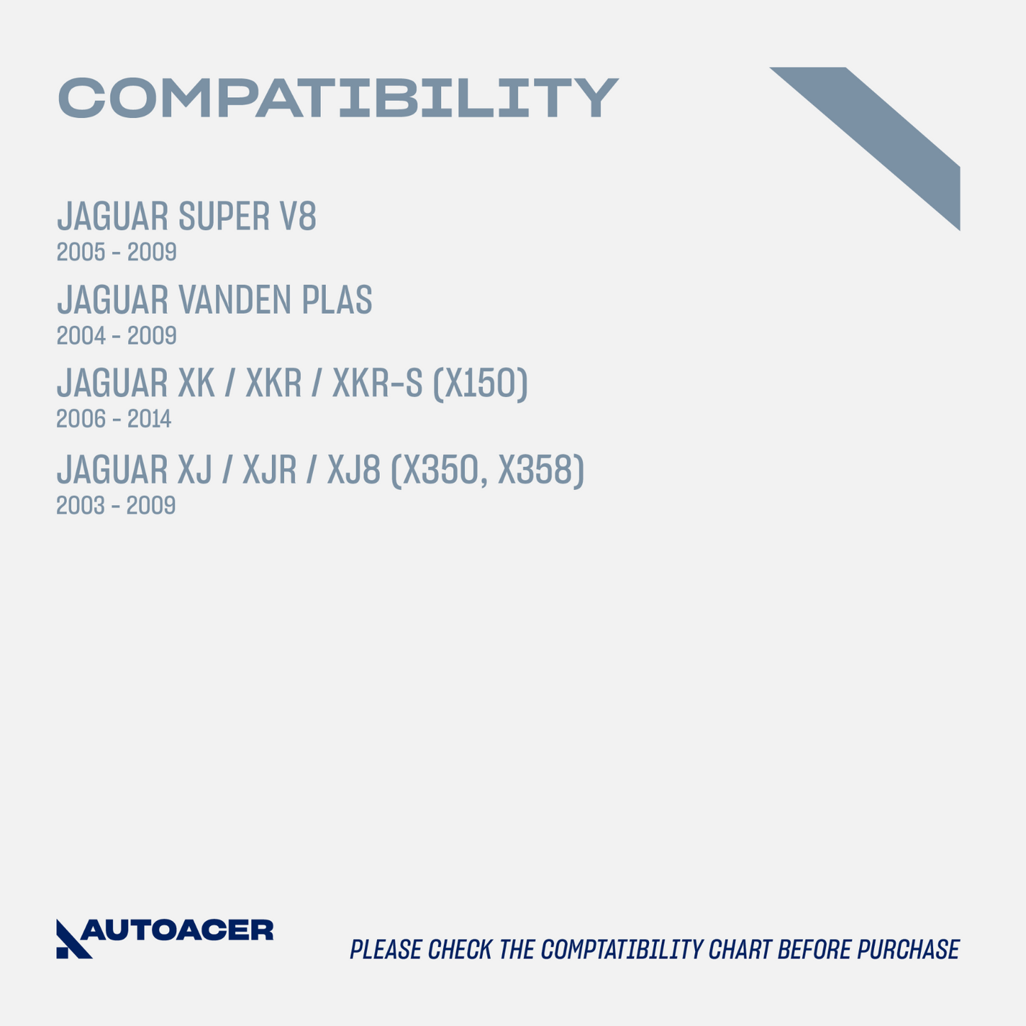AUTOACER -4p Front Upper & Lower Control Arm Kit for JAGUAR XJ XK V8 Vanden Plas