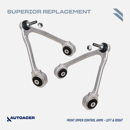 AUTOACER - 14p Front Suspension Kit Arms Links Struts Tie Rods Joints For Jaguar