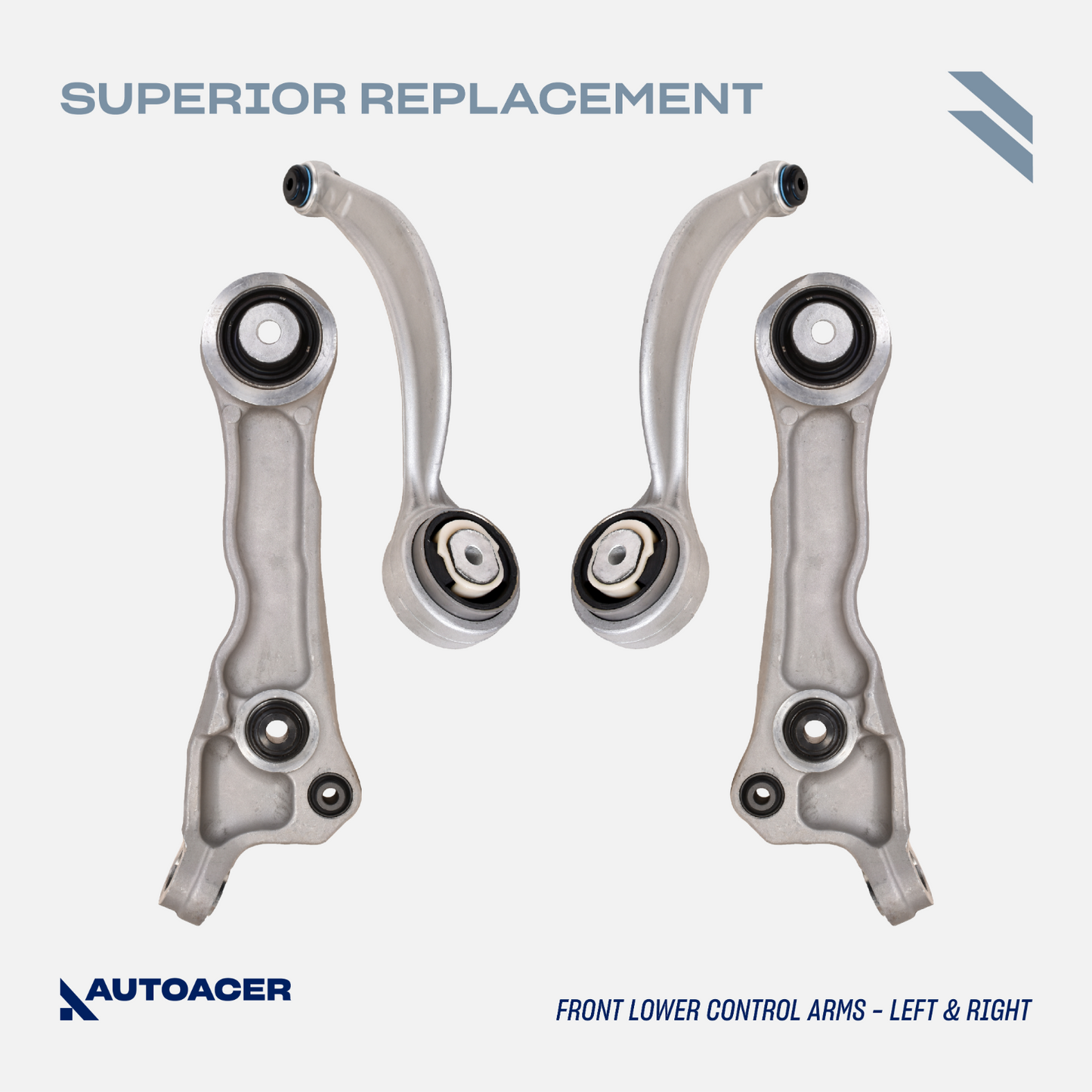 AUTOACER - 14p Front Suspension Kit Arms Links Struts Tie Rods Joints For Jaguar