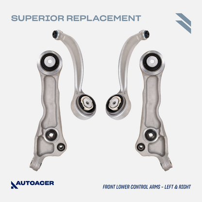AUTOACER - 14p Front Suspension Kit Arms Links Struts Tie Rods Joints For Jaguar