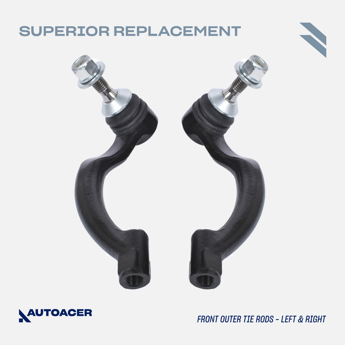 AUTOACER - 14p Front Suspension Kit Arms Links Struts Tie Rods Joints For Jaguar