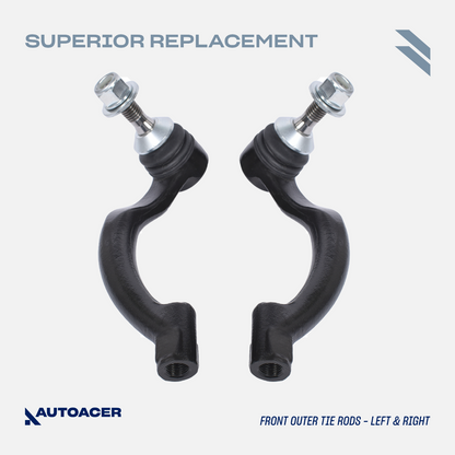 AUTOACER - 14p Front Suspension Kit Arms Links Struts Tie Rods Joints For Jaguar