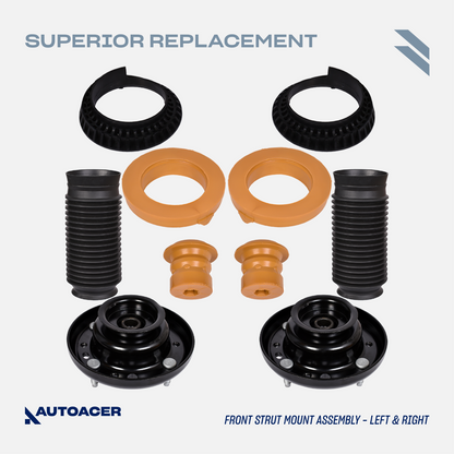 AUTOACER - 14p Front Suspension Kit Arms Links Struts Tie Rods Joints For Jaguar