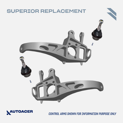AUTOACER - 14p Front Suspension Kit Arms Links Struts Tie Rods Joints For Jaguar