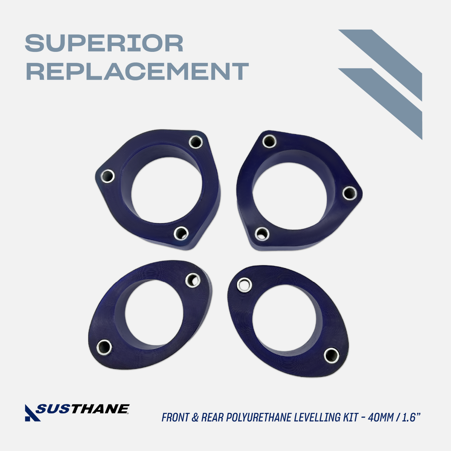 AUTOACER 14p Front & Rear leveling Lift Kit PU Spacers 40mm for Outlander Lancer