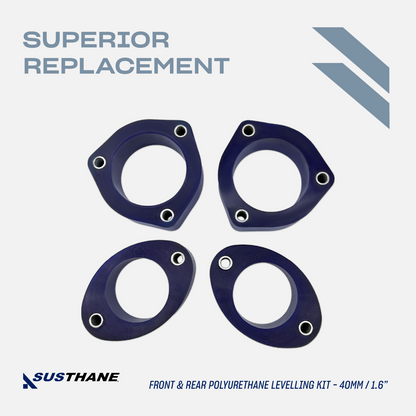 AUTOACER 14p Front & Rear leveling Lift Kit PU Spacers 40mm for Outlander Lancer