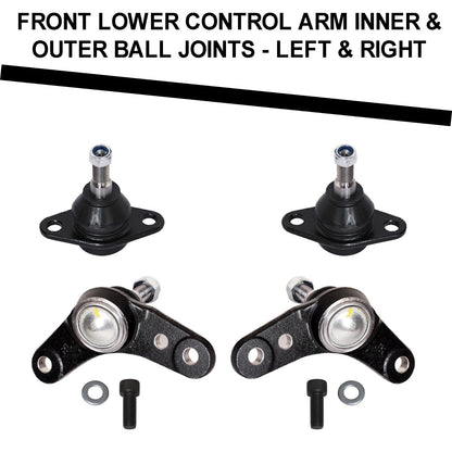 Front & Rear Control Arms, Bushings, Ball Joints & Tie Rods Kit 14 pcs For MINI