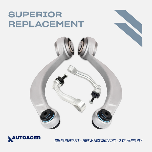 AUTOACER - 4p Front Lower Wishbone Arms & Stabilizer Bar Links for JAGUAR S-Type