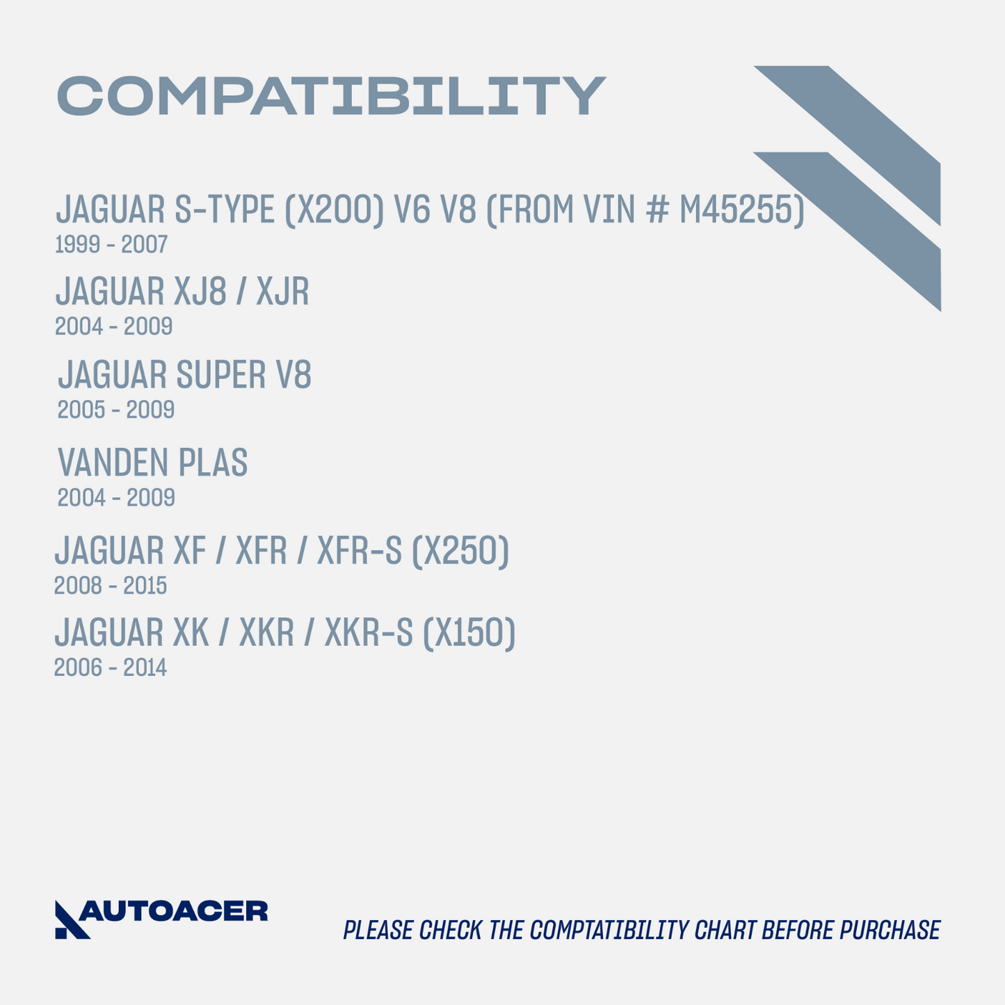 AUTOACER - 4p Front Lower Wishbone Arms & Stabilizer Bar Links for JAGUAR S-Type